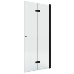 New Trendy New Soleo Black parete doccia walk-in 100 cm nero opaca/vetro trasparente K-5756