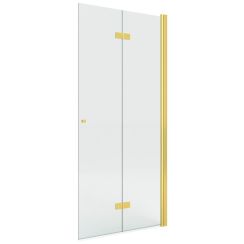 New Trendy New Soleo Gold Shine parete doccia walk-in 100 cm oro lucida/vetro trasparente K-5766