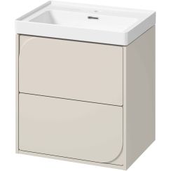 Set armadietto Cersanit Crea II S1058-025, lavabo Cersanit Crea K114-006