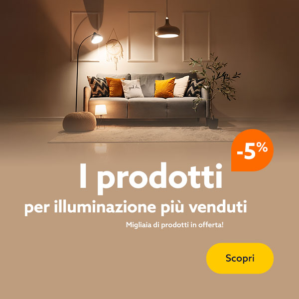 I prodotti per illuminazione pi&ugrave; venduti