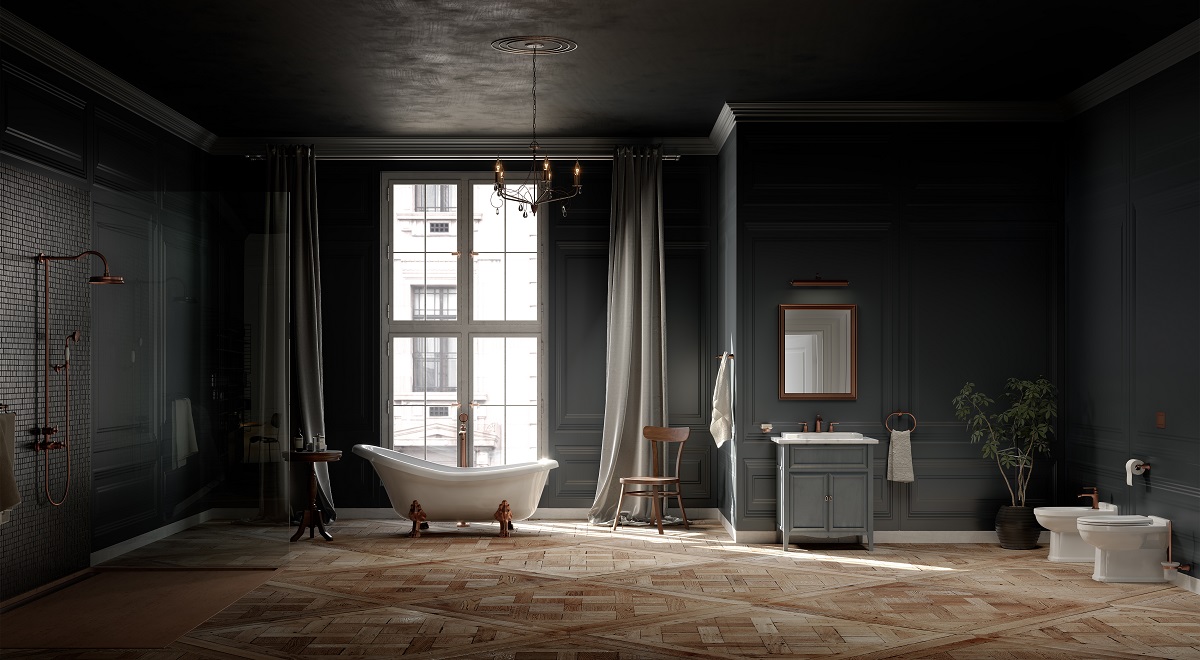 Bagno barocco in stile moderno